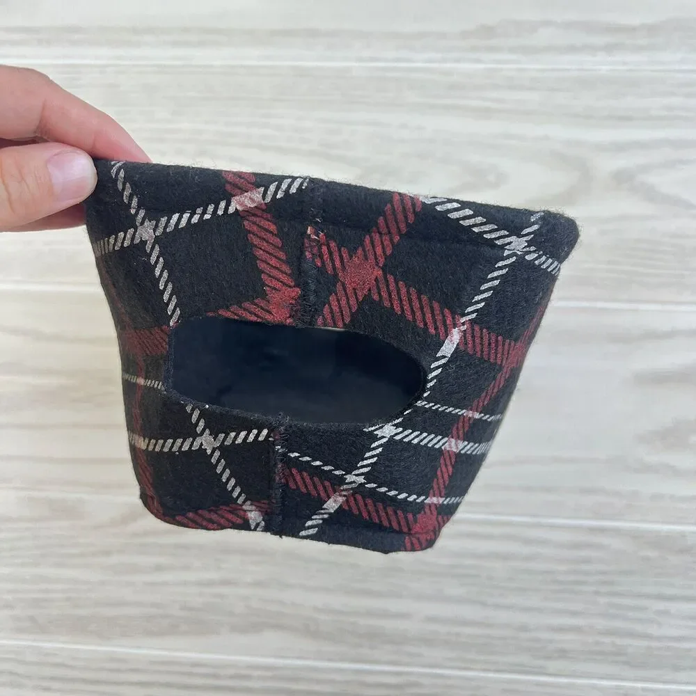 Gray Oak Studio Happy Holiday Black Plaid Handle Fabric Basic